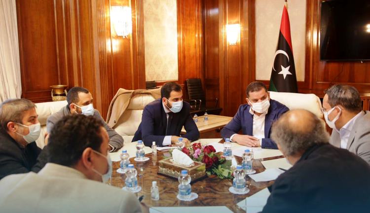 اجتماع مع رئيس الحكومة السيد "عبدالحميد الدبيبة "