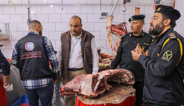 مشاركة المركز في الحملة التفتيشية على محلات بيع اللحوم
